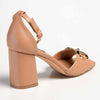 Madison Galilee Block Heel - Dark Nude-Madison Heart of New York-Buy shoes online