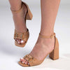 Madison Galilee Block Heel - Dark Nude-Madison Heart of New York-Buy shoes online