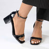 Madison Garbi Ankle Strap Sandal - Black-Madison Heart of New York-Buy shoes online