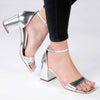 Madison Garbi Ankle Strap Sandal - Silver-Madison Heart of New York-Buy shoes online