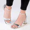 Madison Garbi Ankle Strap Sandal - Silver-Madison Heart of New York-Buy shoes online