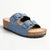 Madison Gayle Double Strap Sandals - Denim Blue-Madison Heart of New York-Buy shoes online