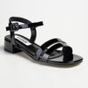 Madison Gentry Vamp Strap Sandal - Black-Madison Heart of New York-Buy shoes online