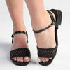 Madison Georgia Ankle Strap Sandal - Black-Madison Heart of New York-Buy shoes online