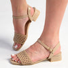 Madison Georgia Ankle Strap Sandal - Nude-Madison Heart of New York-Buy shoes online