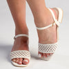 Madison Georgia Ankle Strap Sandal - White-Madison Heart of New York-Buy shoes online