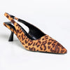 Madison Germani Pointy Toe Slingback - Leopard