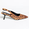 Madison Germani Pointy Toe Slingback - Leopard