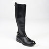 Madison Gina Long Boot With Gusset - Black-Madison Heart of New York-Buy shoes online