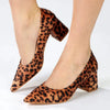 Madison Ginger 2 Block Heel Court - Leopard