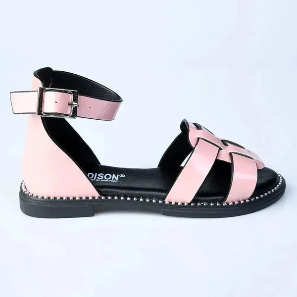 Madison Girls Closed Back Ankle Strap Sandals - Pink
