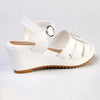 Madison Girls Wedge - White