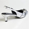 Madison Giselle Twin Buckle Slingback-Silver