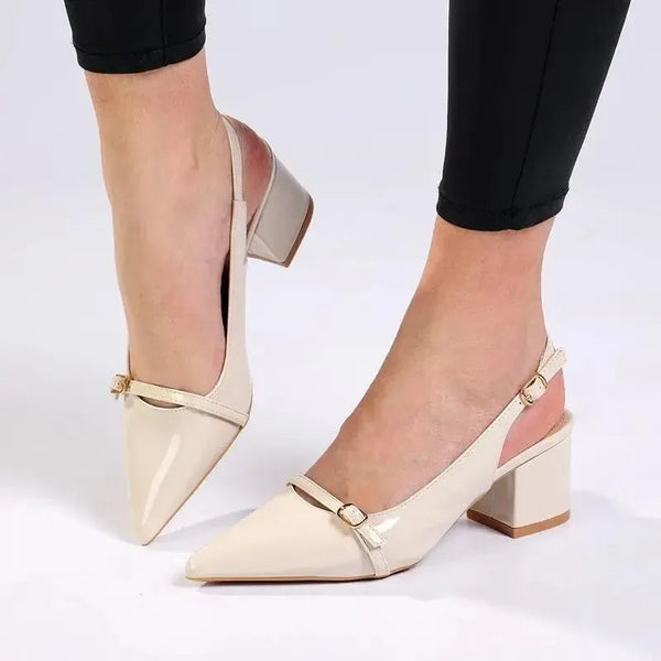 Madison Goddess Heel- Off White