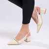Madison Goddess Slingback - Off White