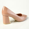 Madison Gold Low Block Heel Court - Nude / Gold-Madison Heart of New York-Buy shoes online