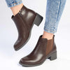 Madison Gusset Chelsea Ankle Boot - Chocolate-Madison Heart of New York-Buy shoes online