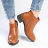 Madison Gusset Fanny Ankle Boot - Tan-Madison Heart of New York-Buy shoes online