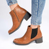 Madison Gusset Fanny Ankle Boot - Tan-Madison Heart of New York-Buy shoes online