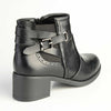 Madison Gusset Fawn Strappy Ankle Boot - Black-Madison Heart of New York-Buy shoes online