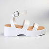 Madison Hannah Chunky Sandals - White-Madison Heart of New York-Buy shoes online