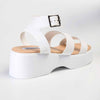 Madison Hannah Chunky Sandals - White-Madison Heart of New York-Buy shoes online