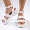 Madison Hannah Chunky Sandals - White-Madison Heart of New York-Buy shoes online