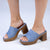 Madison Harmony Slip On Mule Sandal - Light Denim-Madison Heart of New York-Buy shoes online