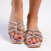 Madison Haven Diamond Strappy Sandals - Purple-Madison Heart of New York-Buy shoes online