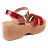 Madison Heart of New York Stacked Platform Sandals - Red
