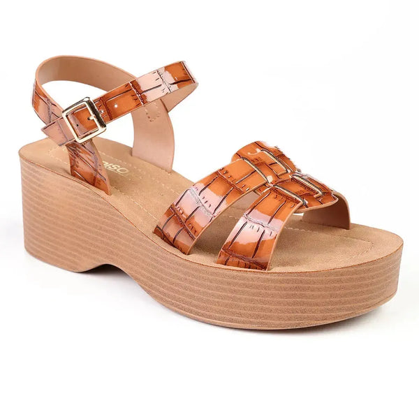 Madison Heart of New York Stacked Platform Sandals - Tan