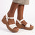 Madison Heart of New York Stacked Platform Sandals - White