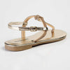 Madison Heather Metallic T-bar Sandal - Gold-Madison Heart of New York-Buy shoes online