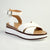 Madison Helena Sling Back Wedge Sandal - White-Madison Heart of New York-Buy shoes online