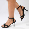 Madison Ida Cross Over Stiletto - Black-Madison Heart of New York-Buy shoes online