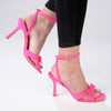 Madison Ida Cross Over Stiletto - Hot Pink-Madison Heart of New York-Buy shoes online