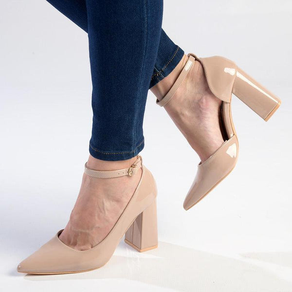 Madison India Block Heel - Nude-Madison Heart of New York-Buy shoes online