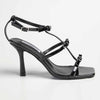 Madison Indigo Triple Bow Stiletto - Black-Madison Heart of New York-Buy shoes online