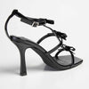 Madison Indigo Triple Bow Stiletto - Black-Madison Heart of New York-Buy shoes online