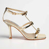 Madison Indigo Triple Bow Stiletto - Gold-Madison Heart of New York-Buy shoes online