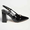 Madison Inga Block Heel - Black-Madison Heart of New York-Buy shoes online