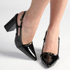 Madison Inga Block Heel - Black-Madison Heart of New York-Buy shoes online