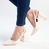 Madison Inga Block Heel - Off White-Madison Heart of New York-Buy shoes online