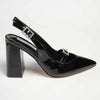 Madison Isolde Block Heel - Black-Madison Heart of New York-Buy shoes online