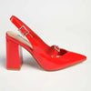 Madison Isolde Block Heel - Red
