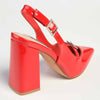 Madison Isolde Block Heel - Red-Madison Heart of New York-Buy shoes online