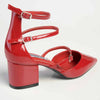 Madison Ivy Low Block Heel - Dark Red-Madison Heart of New York-Buy shoes online