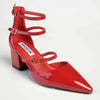 Madison Ivy Low Block Heel - Dark Red-Madison Heart of New York-Buy shoes online