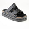 Madison JO Double Velcro Strap Sandals - Black-Madison Heart of New York-Buy shoes online