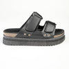 Madison JO Double Velcro Strap Sandals - Black-Madison Heart of New York-Buy shoes online